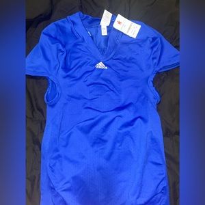 Adidas Football Compression Shirt Men Size 2XL Short Sleeve-New, With Tags